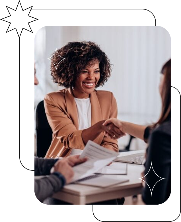 People shaking hands